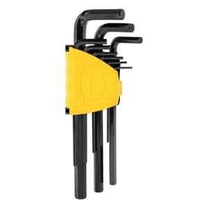 Deli DL231209H 9 Pcs Chrome Vanadium Steel Black Long Flat End Hex Key Set