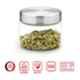 Borosil Endura 350ml Glass Transparent Storage Jar with Stainless Steel Lid, BVVGJRSS350