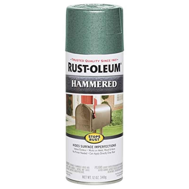 Rust-Oleum Verde Green 7219830 Hammered Spray Paint Pain