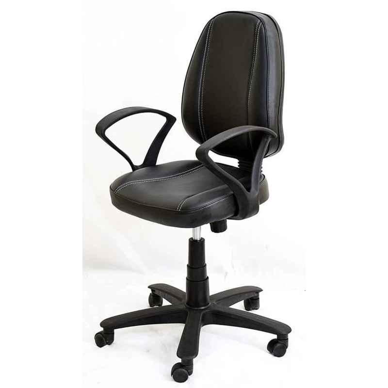 Mezonite Medium Back Black Leatherette Office Chair