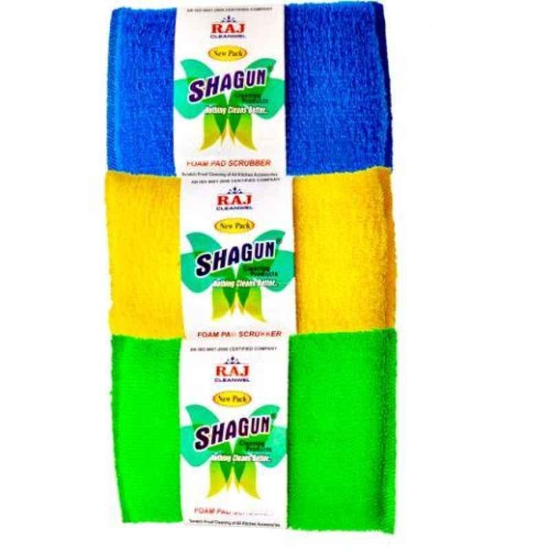 Shagun S-12 4 Pcs 5.5x3.5 inch Nylon Dish Cleaning Cloth Pad Set