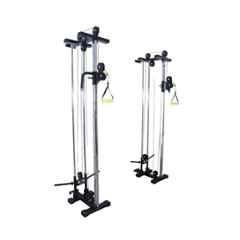 GYM24 Equipment WM-100 Alloy Steel Black & Silver Wall Mounted Cable Crossover Machine