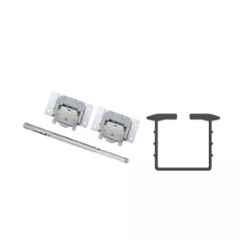 Harrison 2 Pcs 8ft Aluminium Wardrobe Fitting Single Line Track Set, 1601