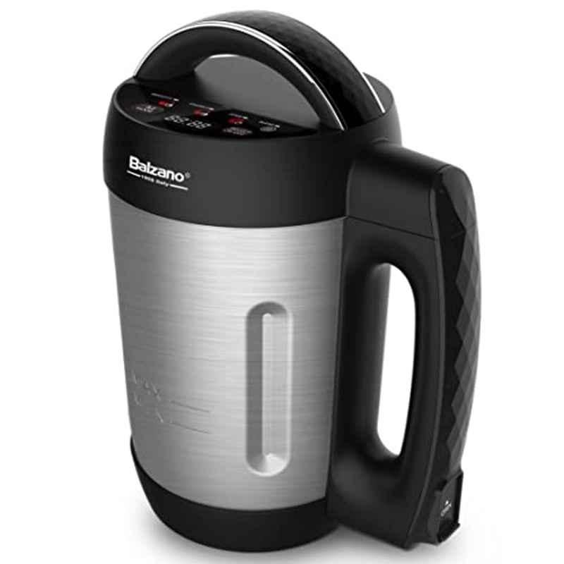 Balzano 140W 1L Stainless Steel Black Multi-Functional Smart Soup Maker, SM-616