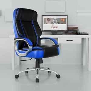 Rose SpaceX Leather Black & Blue High Black Executive Chair