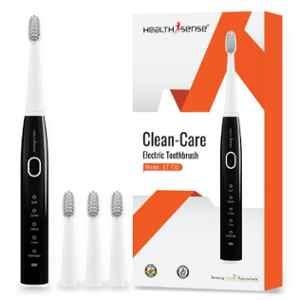 HealthSense Electric Toothbrush Rechargeable Sonic Brush for Adult with 4 Brush Heads