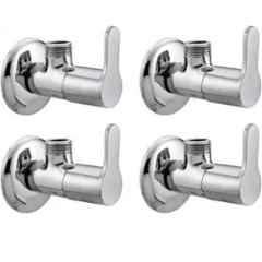 Senkiddpro Stainless Steel Chrome Finish Wall Mounted Angle Cock (Pack of 4)