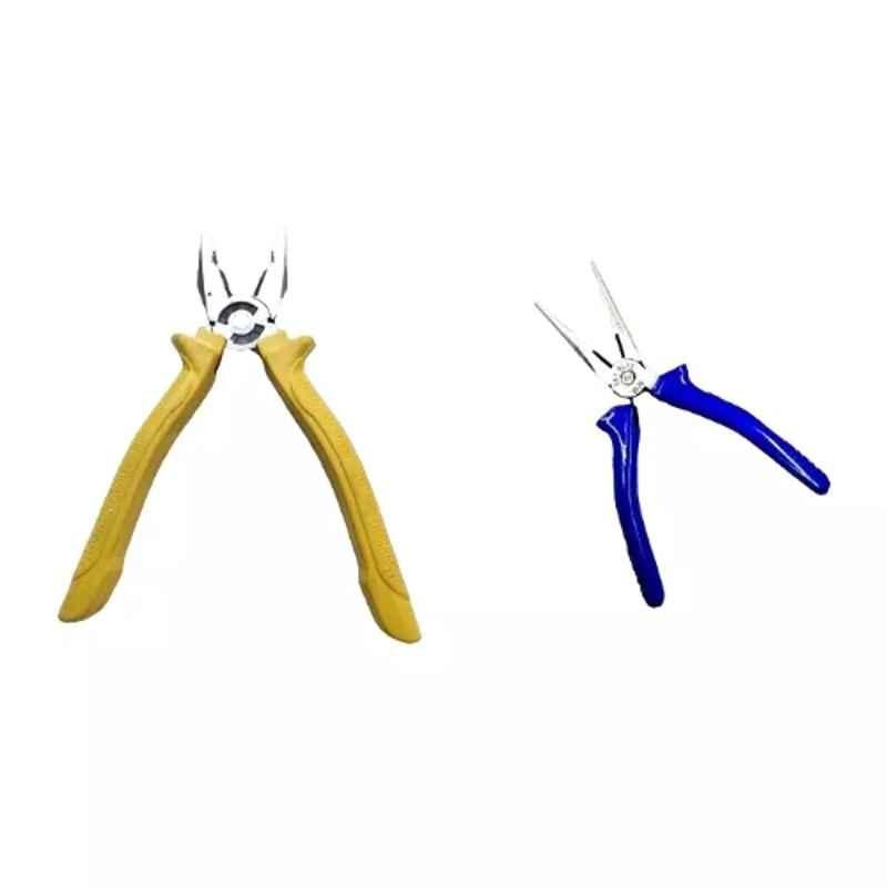 Sky Blue 2 Pcs 7.8 inch Lineman Plier Combo, SBE_PLIER_COMBO_MOD_01750