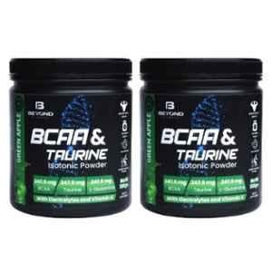 Beyond Fitness 2 Pcs 500g BCAA & Taurine Isotonic Powder Set with 400ml Shaker Bottle