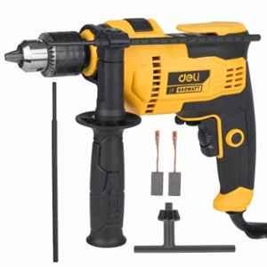 Deli DL-CZ13-E5 650W 3000rpm Yellow Electric Impact Drill with Variable Speed