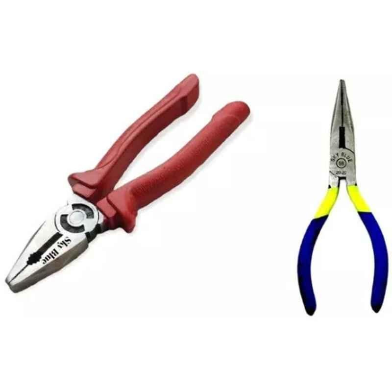 Sky Blue 2 Pcs 7.8 inch Lineman Plier Combo, SBE_PLIER_COMBO_MOD_00568
