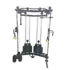 GYM24 Equipment 80kg Capacity Metal Black Wall Mounted Trainer Machine