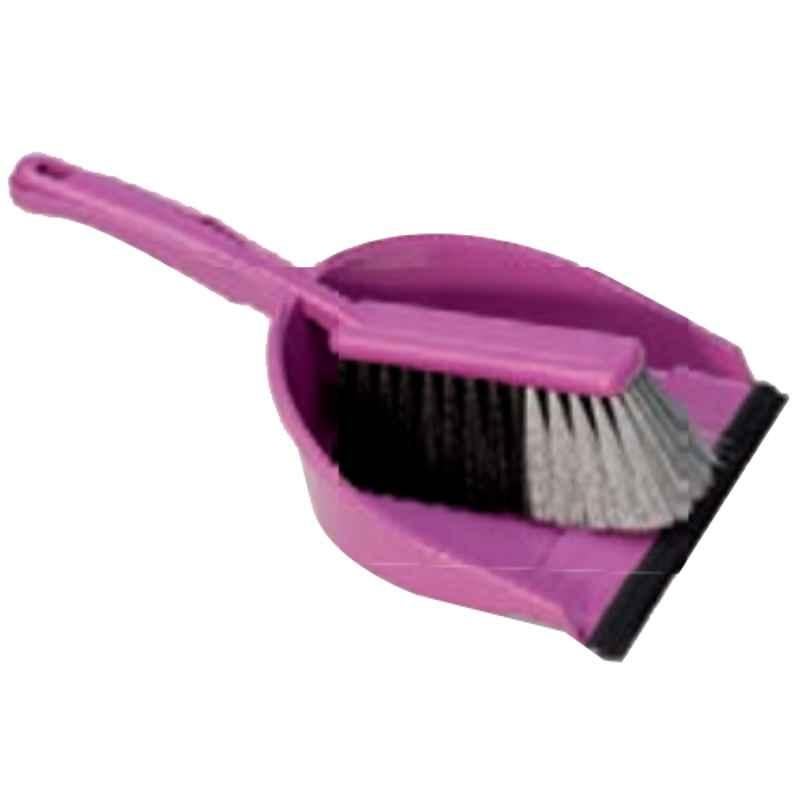 Coronet 22cm Plastic Purple Elegance Dust Pan & Brush Set, 456357