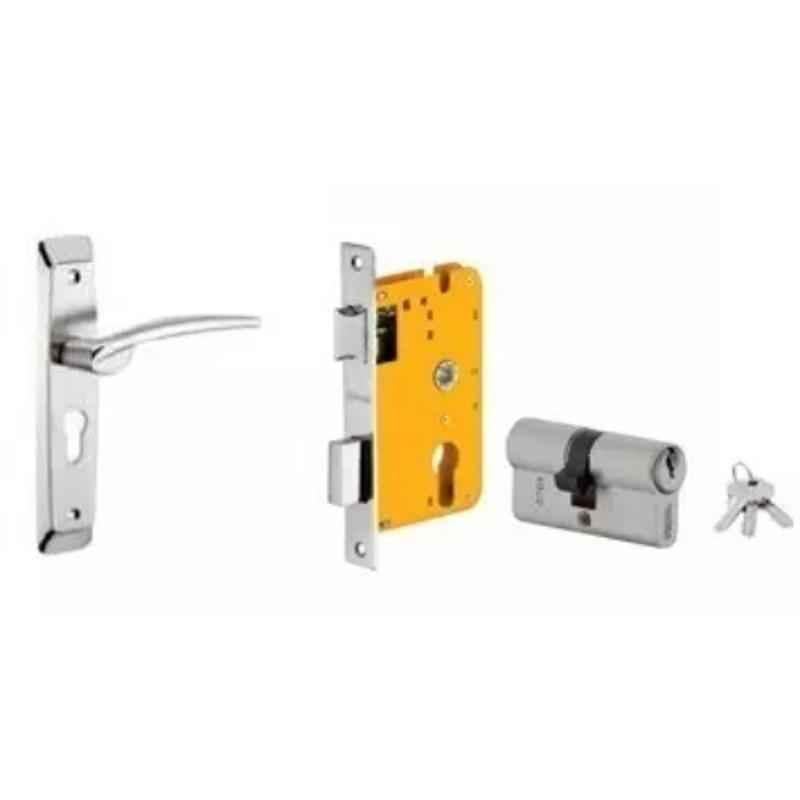 Dorset HL Series Letizia 60mm Stainless Steel Door Handle Lock Set with Both Side Key Cylinder (Pack of 2)