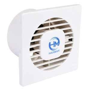 HM Euro 21W 2400rpm White Axial Exhaust Fan, Sweep: 100 mm (Pack of 2)