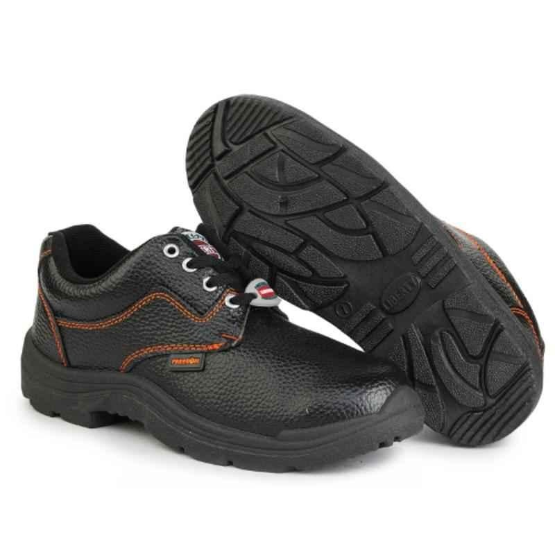 Liberty Freedom VIJYATA-1A Leather Steel Toe ORANGE Work Safety Shoes, LIB-V-1A-OG, Size: 6
