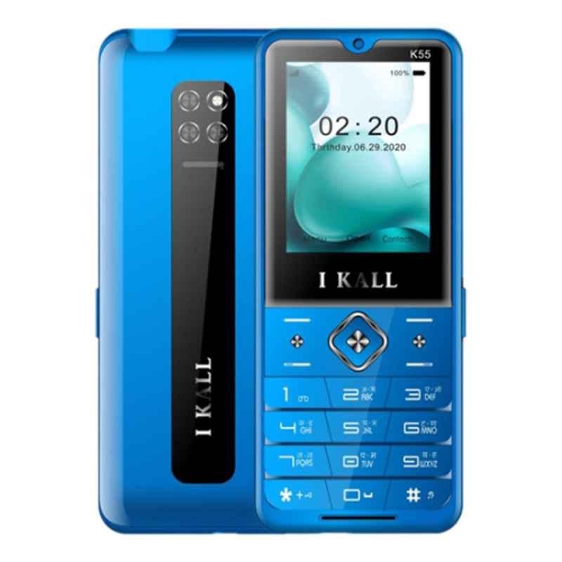 I Kall K55 2.4 inch Blue Dual Sim Keypad Feature Phone