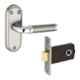 Sardar 4 Inch Stainless Steel Grey Baby Latch Mortise Door Lock Set
