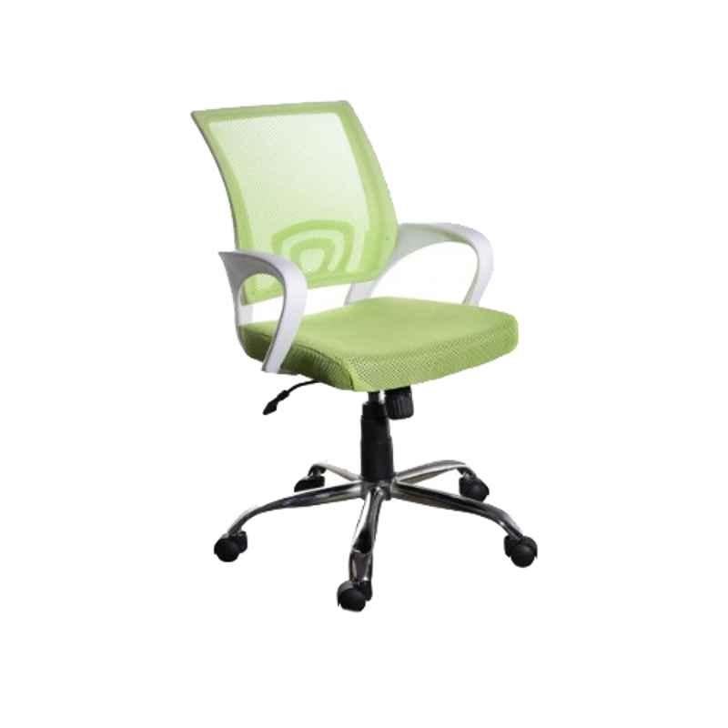 Regent Voom Net & Metal White & Green Chair with Modle Handle (Pack of 2)
