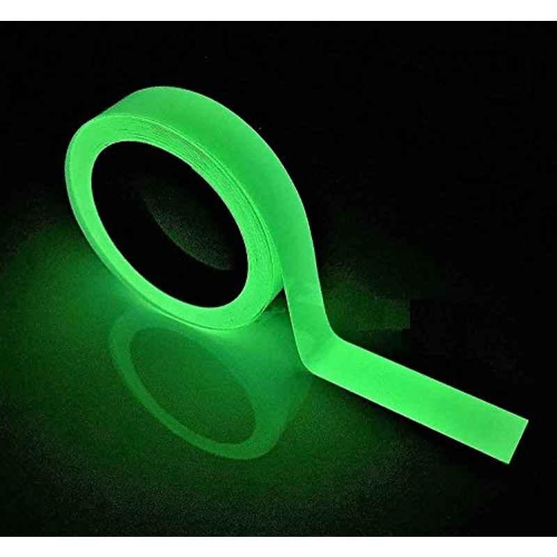 Como Luminous Tape, Glow In The Dark, Self-Adhesive, Removable, Waterproof, 1x9.14M, Night Security Alert, Party Tape