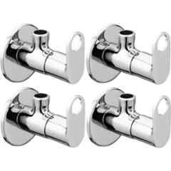 Senkiddpro Prime Brass Chrome Finish Wall Mounted Angle Cock (Pack of 4)