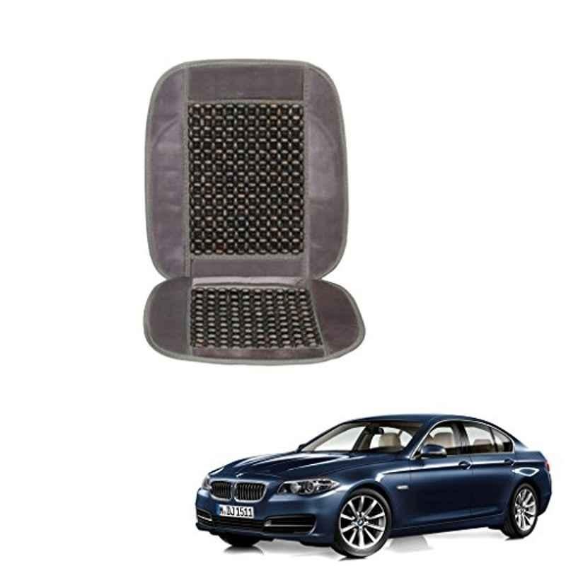 Kozdiko Wooden Beads Car Seat Cushion with Velvet Border for BMW 5 Series