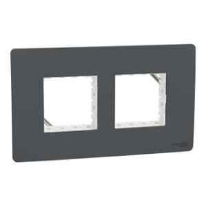 Schneider Electric Miluz ZeTa Polycarbonate 4 Module Anthracite Grid & Cover Frame, MZCP4M_AN