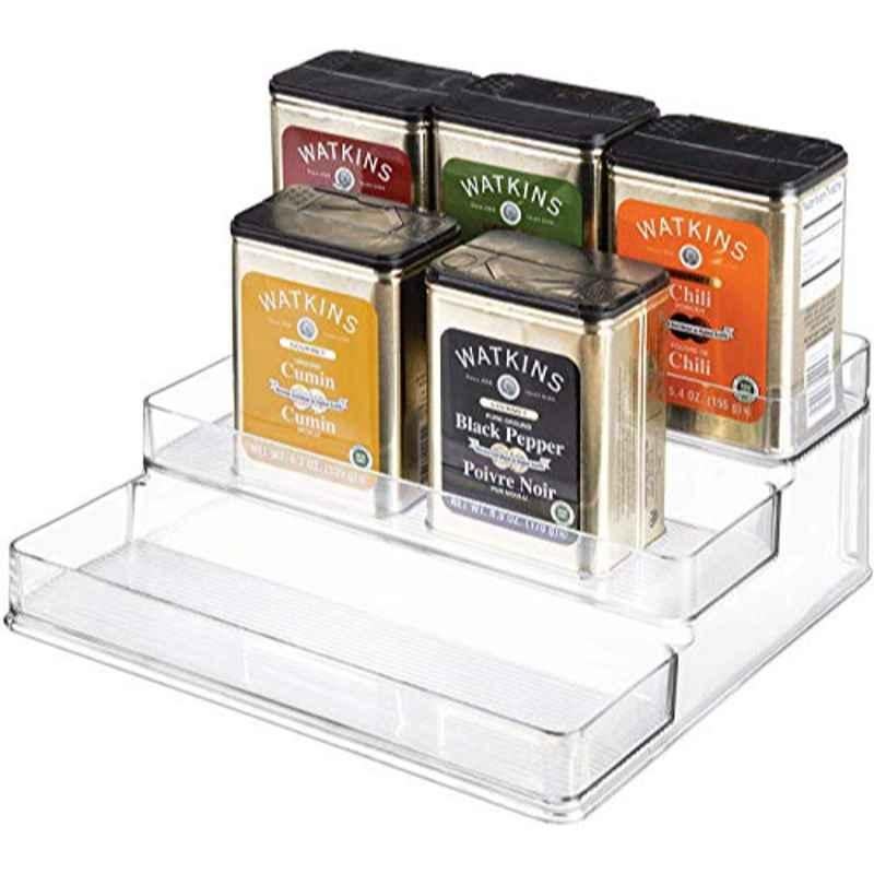 iDesign Linus 62130 Plastic Clear Spice Rack, Size: Large