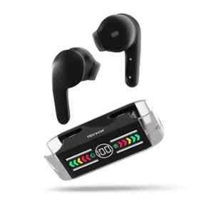 TecSox Max-12 3.7V 400mAh Black Wireless Earbud with Mic & 40hr Play Time