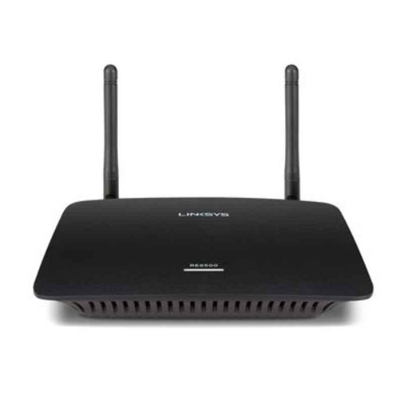 Linksys AC1200 300+867 Mbps Black Dual Band Wireless Range Extender, RE6500-ME