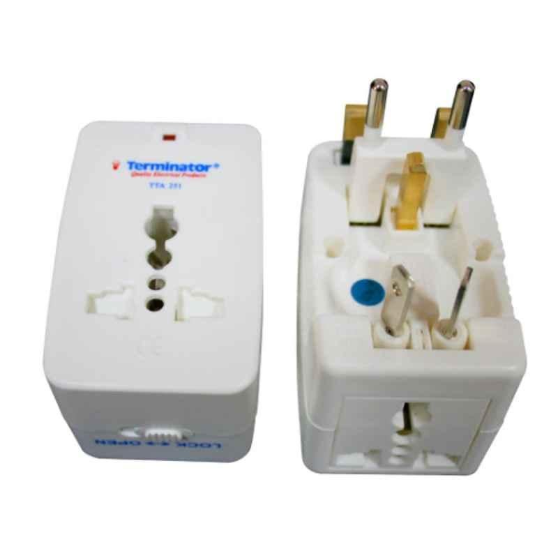 Terminator Multi Pin Travel Adaptor with 2 Universal Socket, TTA251