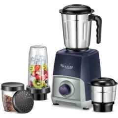 Skystar Navystrom 750W ABS Blue & Grey Mixer Grinder with 4 Jars & 2 Years Warranty