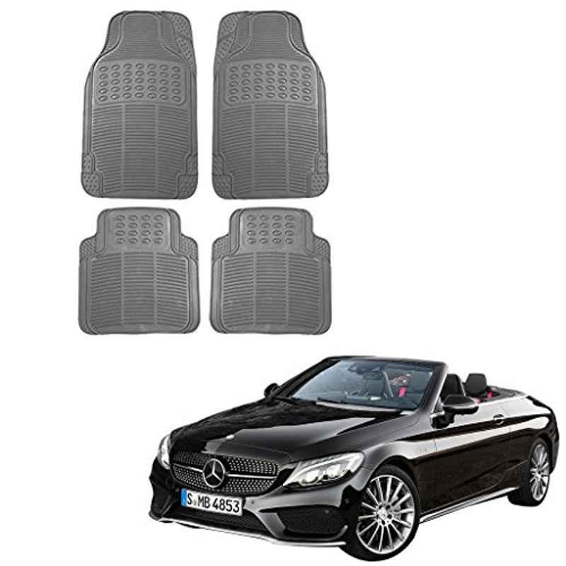 Kozdiko 4 Pcs Grey Rubber Car Mat Set for Mercedes Benz E-Class