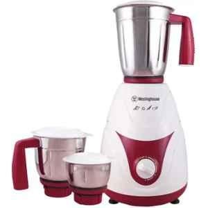 Westinghouse 750W ABS Red & White Mixer Grinder with 3 Jar, MX75WM3A