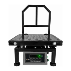Monet 14x14 inch 200kg Mild Steel Platform Weighing Scale with Dual Display & 2 Days Battery Backup