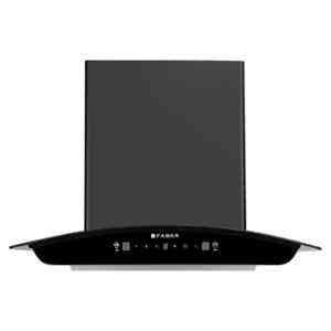 Faber Sunny 1400m3/hr 60cm Black Heat Autoclean Wall Mounting Chimney, 330.0738.724