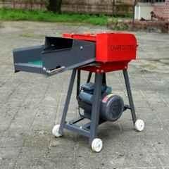 Mitsuyama 3HP 400-1000kg/hr Single Phase Chaff Cutter with Motor, 4 Blade, Gear, Roller & Conveyor Belt, MY-CC-0.4