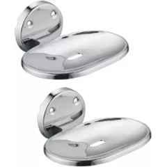 IRIS Stainless Steel 304 Wall Mount Soap Dish (Pack of 2)