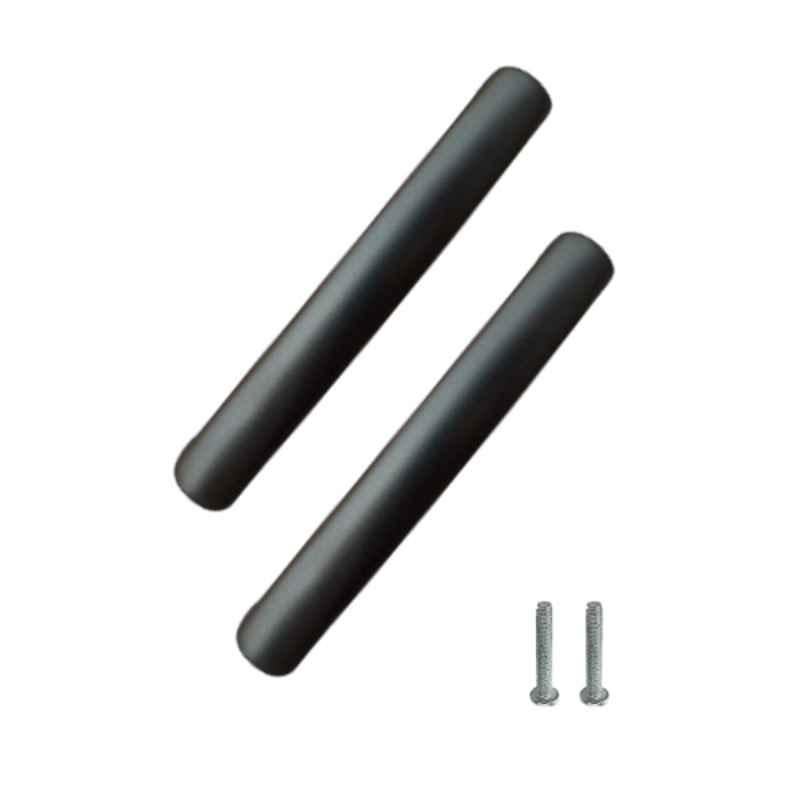 Atom 536 4 inch Black Matt Finish Zinc Cabinet Pull Handle (Pack of 2)