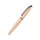 Cross ATX Black Ink Brushed Rose Gold PVD Finish Roller Ball Pen with 1 Pc Black Gel Ink Refill Set, 885-42