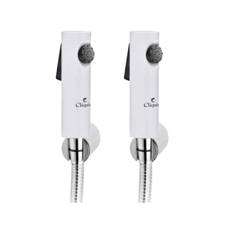 Cliquin Primex ABS Chrome Wall Mounted Health Faucet with Adjustable Water Pressure, KSHF2210 (Pack of 2)