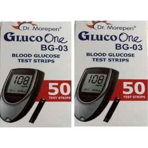 Dr Morepen Dr. Morepen Bg03 100 Pcs Glucometer Strips Box