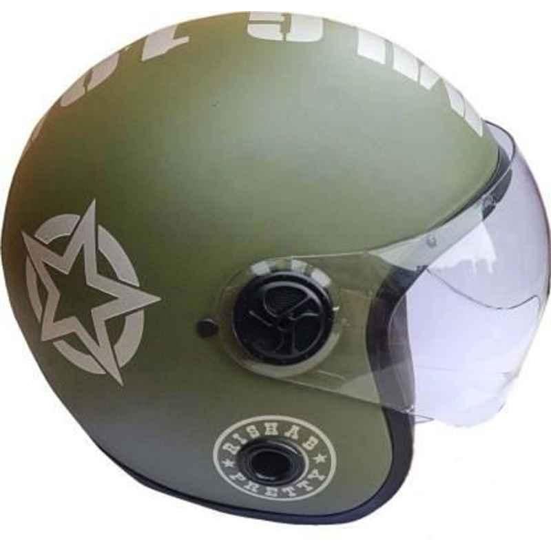 Buy GTB Large Size Green Half Face Motorcycle Helmet Online At