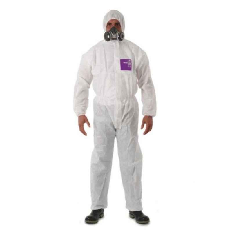 Microgard 1500 Plus 2XL White SMS Fabric Anti-Static Coverall, 138