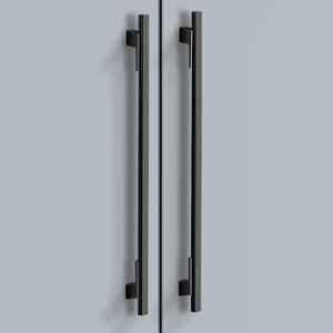 Plantex 450mm Aluminium Black Matte Finish Pull Cabinet Handle for Home & Office, APS-DTC-5580-BLK-450MM-PK-2 (Pack of 2)