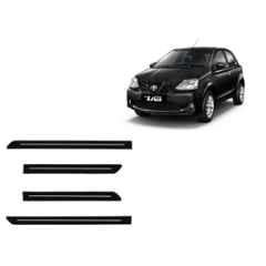 SureStrive 4 Pcs Black Side Door Car Beading Set for Toyota Etios Liva Crystal All Model