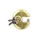 Europa 9.5mm Brass Matt 5 Pin Disc Padlock, P170 BM