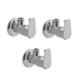Marcoware Premia Brass Chrome Finish Angle Valve with Wall Flange (Pack of 3)