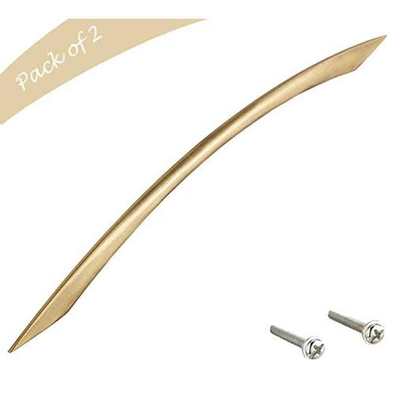 Aquieen 288mm Malleable Antique Brass Wardrobe Cabinet Pull Handle, KL-706-288 (Pack of 2)
