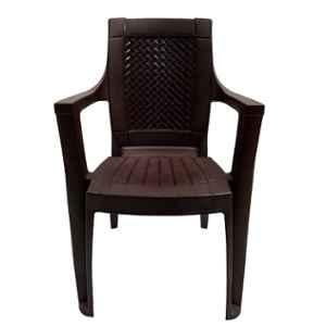 RW Rest Well Luxor 2 Pcs Brown Plastic Chair Set